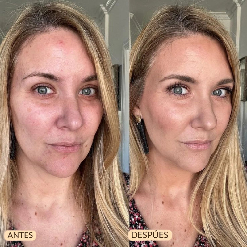 Quítate 5 Años de encima con cada aplicación | Base Inteligente 4 en 1 - con SPF 50 Mineral